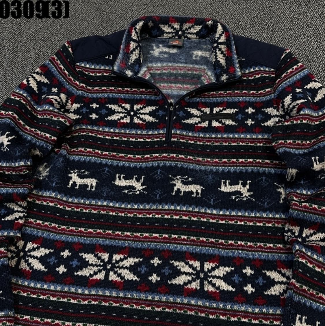 아이더 노르딕패턴 반집업 니트 상품이미지2