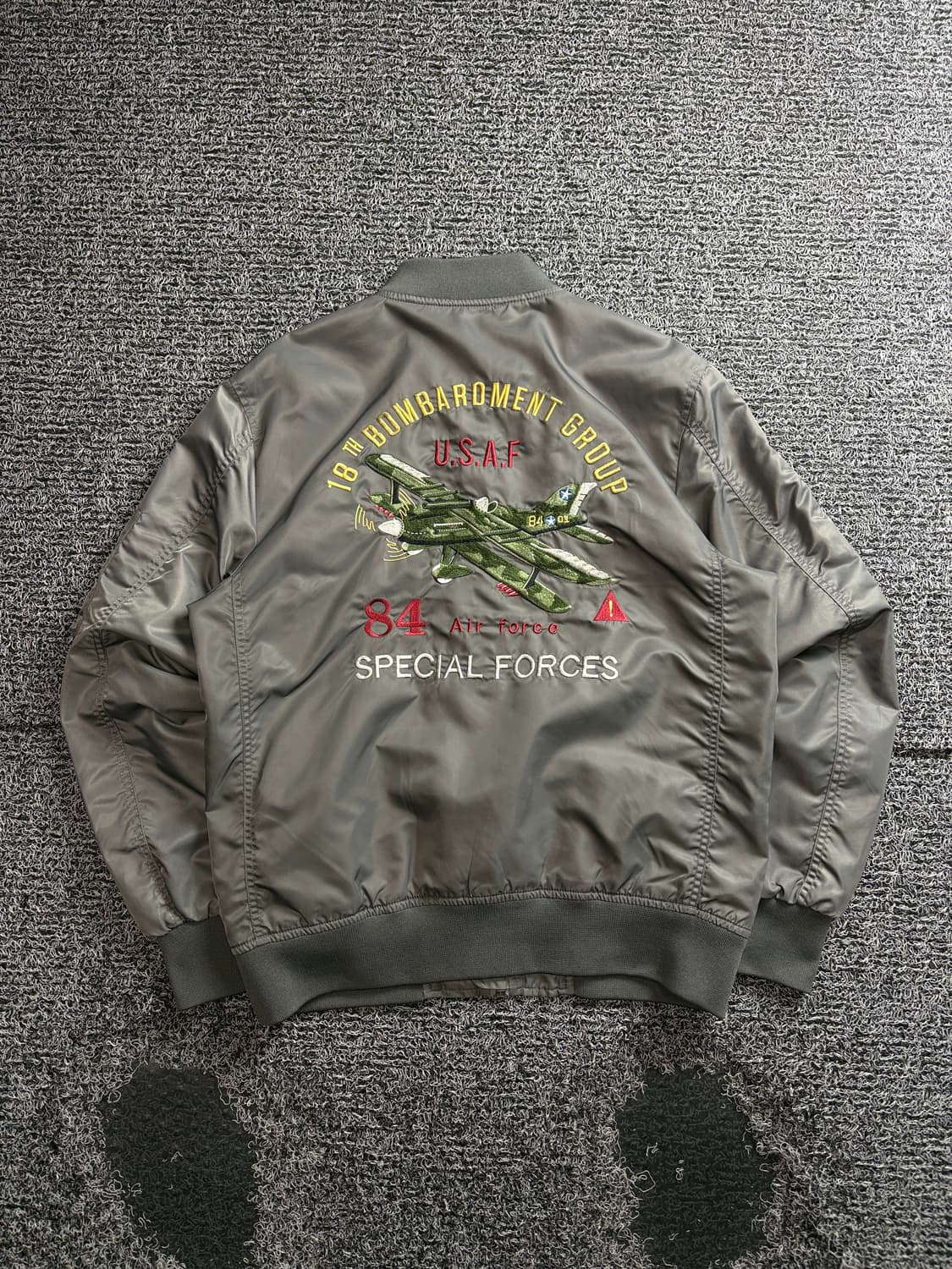 Unsocial 밀리터리 MA-1 빅자수 플라이트 점퍼 3782 상품이미지5