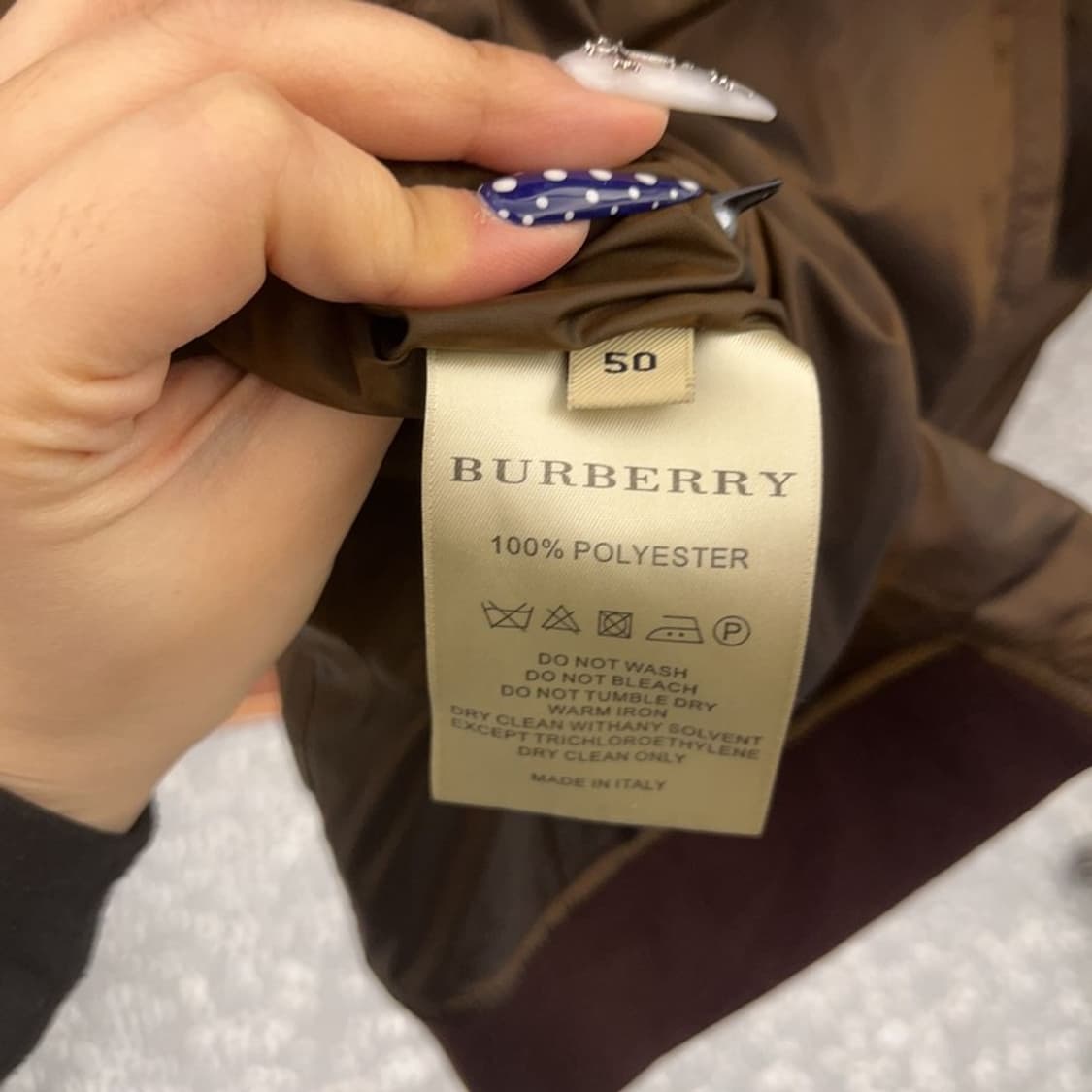 버버리 올드스쿨 리버시블 캐주얼 블루종 자켓 50 C08738 상품이미지6