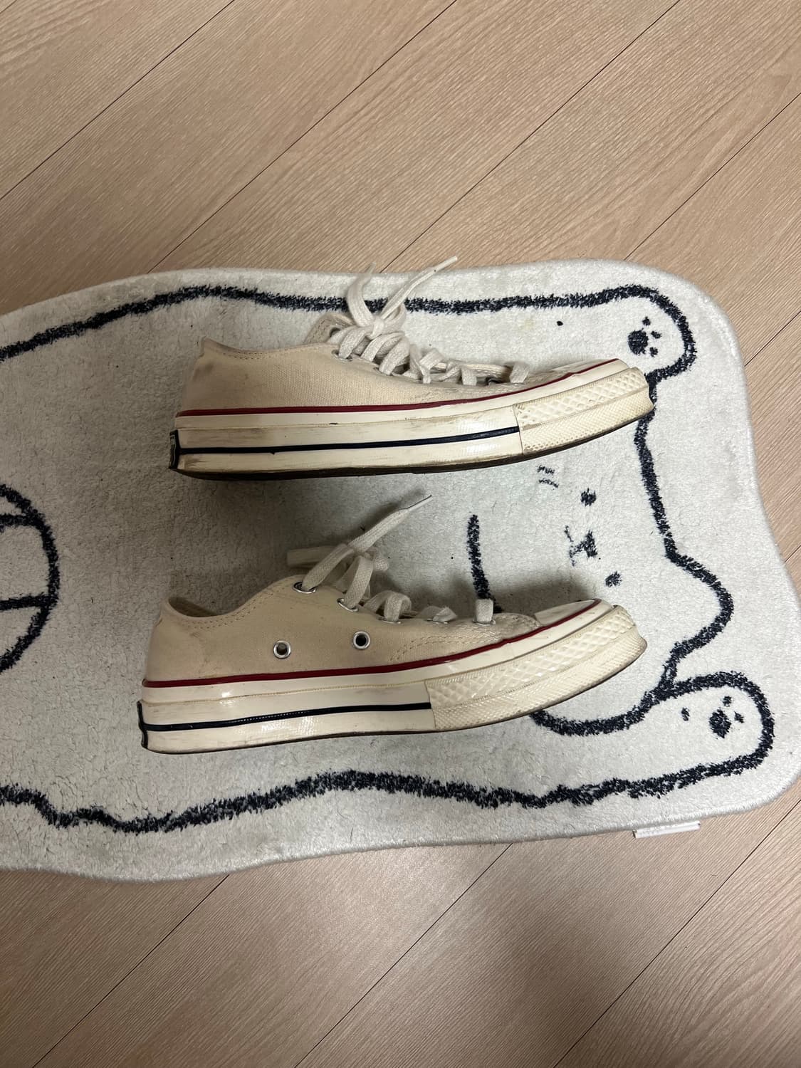 컨버스 척테일러 아이보리 로우 225 상품이미지3