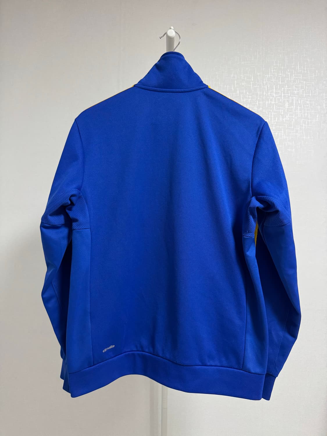 아디다스 져지 파랑/노랑 삼선 트랙탑 L 상품이미지3