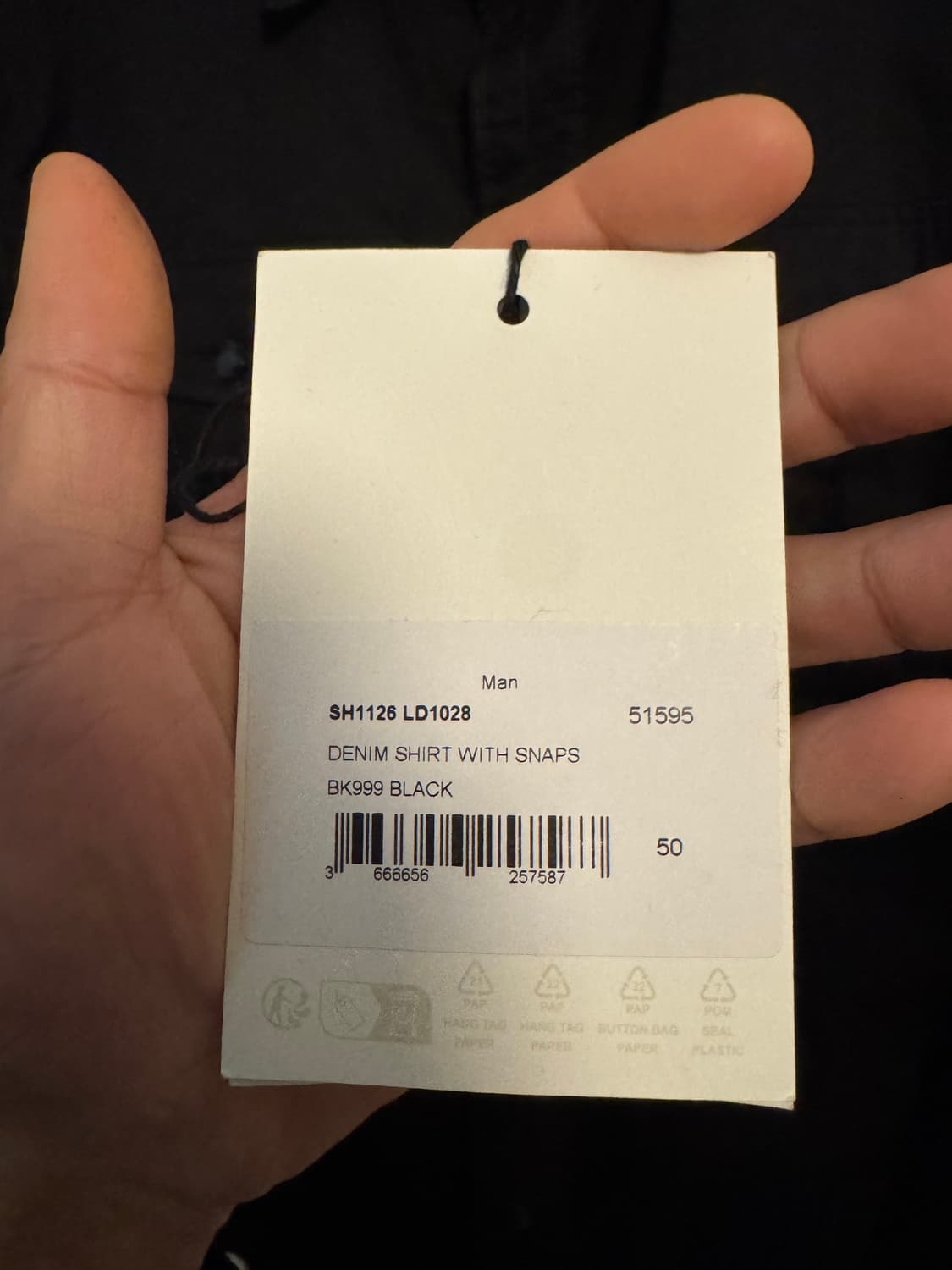 르메르 웨스턴셔츠 블랙(50사이즈) 상품이미지7