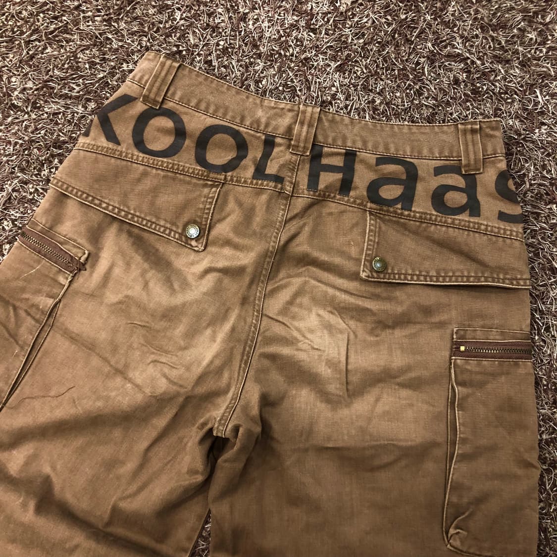 KOOLHAAS 빈티지 브라운 멀티 포켓 카고 팬츠 상품이미지2
