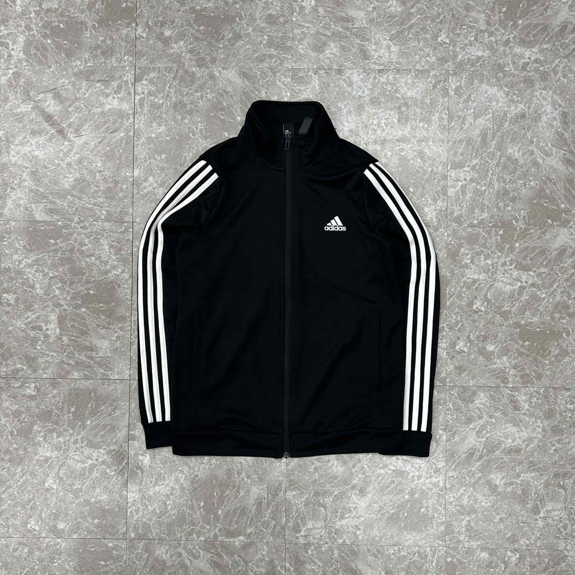 아디다스 블랙 삼선 아이돌 트랙탑 져지(M) 상품이미지2