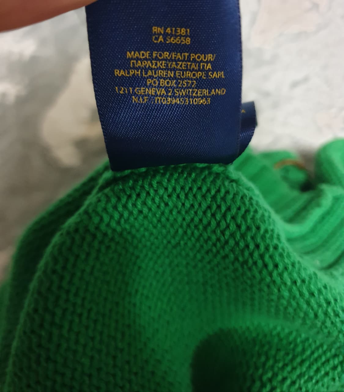 폴로랄프로렌 키즈 빈티지 반짚업 니트 그린 M(10~12) 상품이미지5