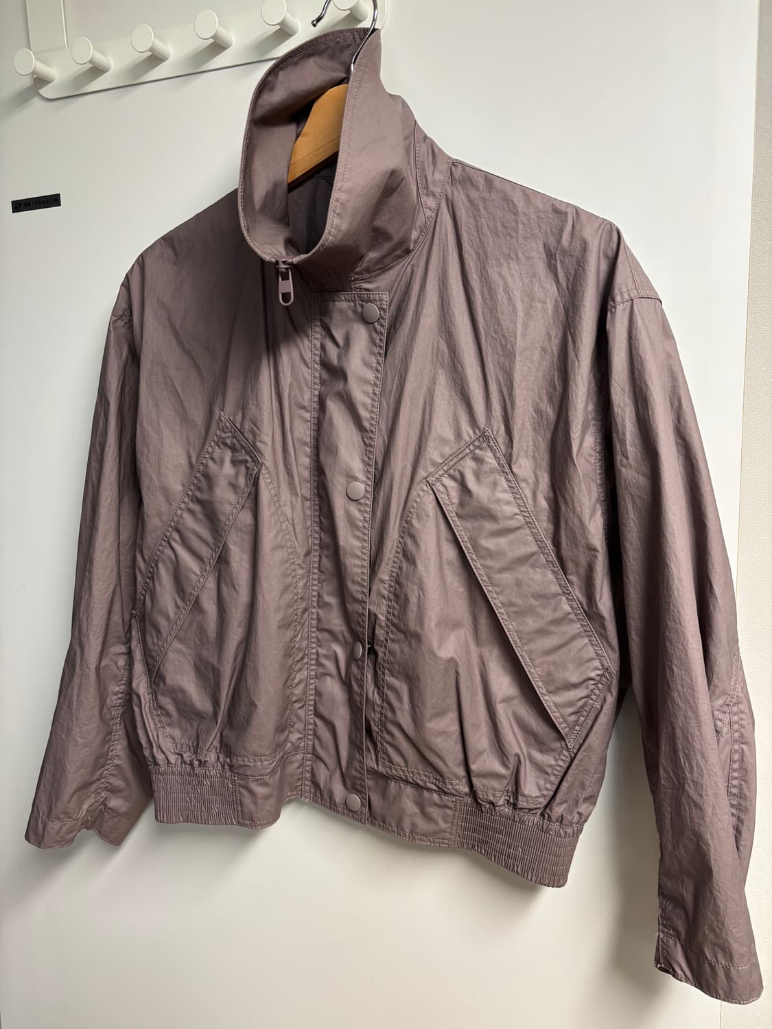 [S] 유니클로 U 크롭 블루종 자켓 퍼플 상품이미지4