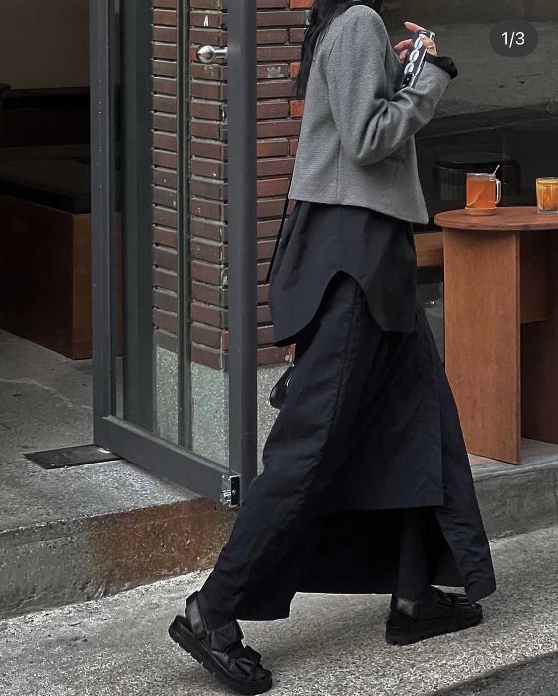 트리밍버드 트위드 자켓 그레이 상품이미지5