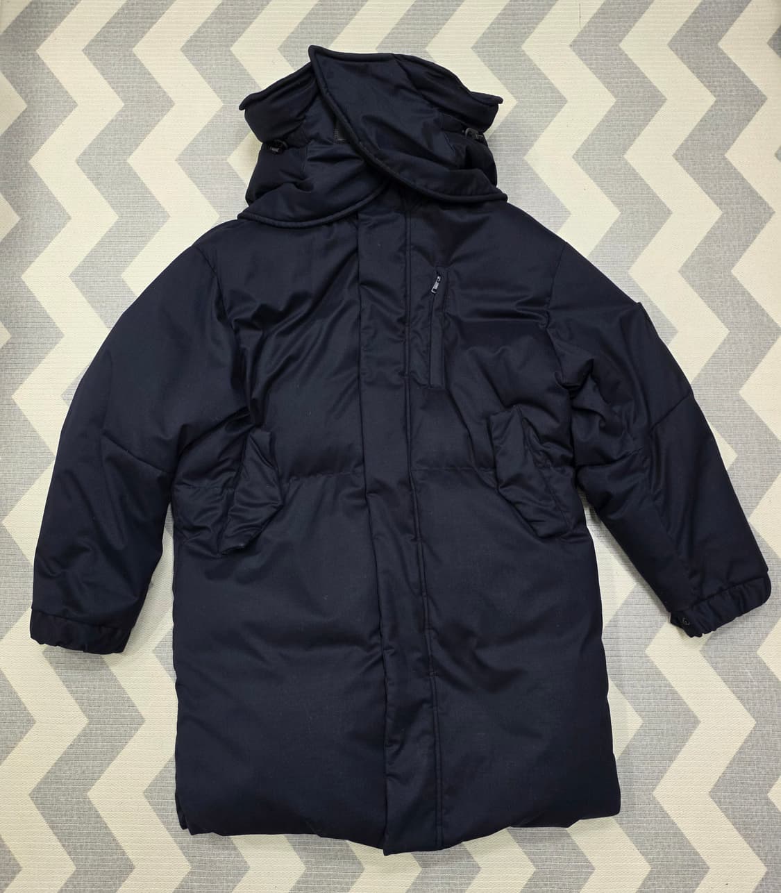 준지 천연양가죽 롱 구스다운 패딩 2웨이지퍼  48 (정가239만) 상품이미지2