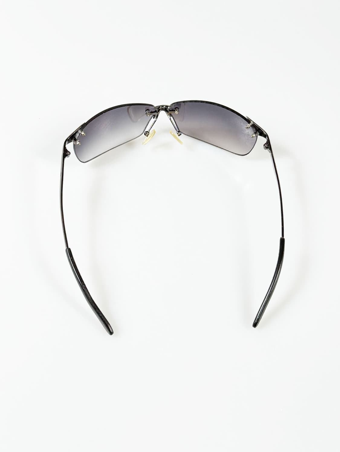 90s 퓨처리스틱 메탈릭 무테 스퀘어 빈티지 선글라스 상품이미지5