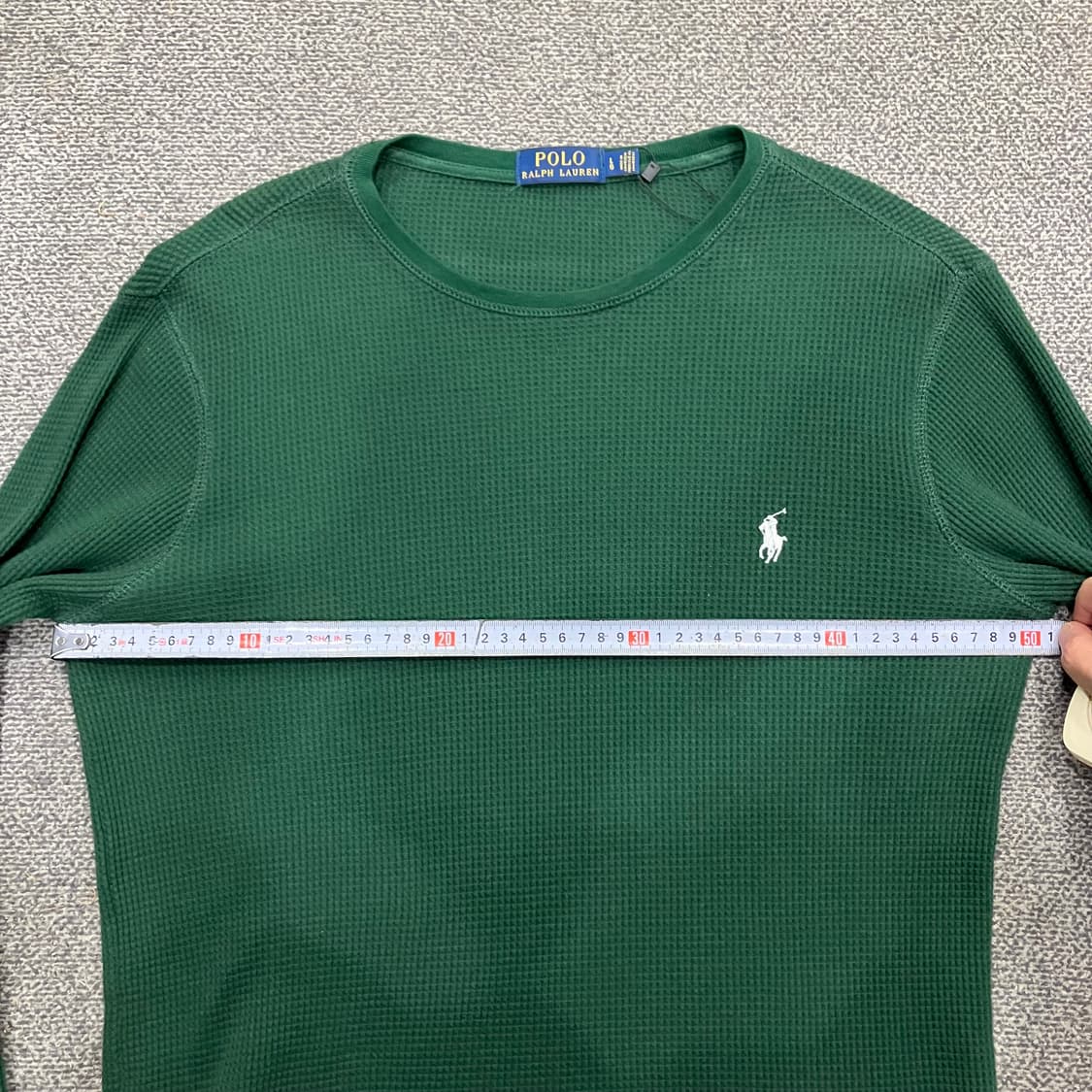 137 폴로 와플 롱슬리브 그린 상품이미지4
