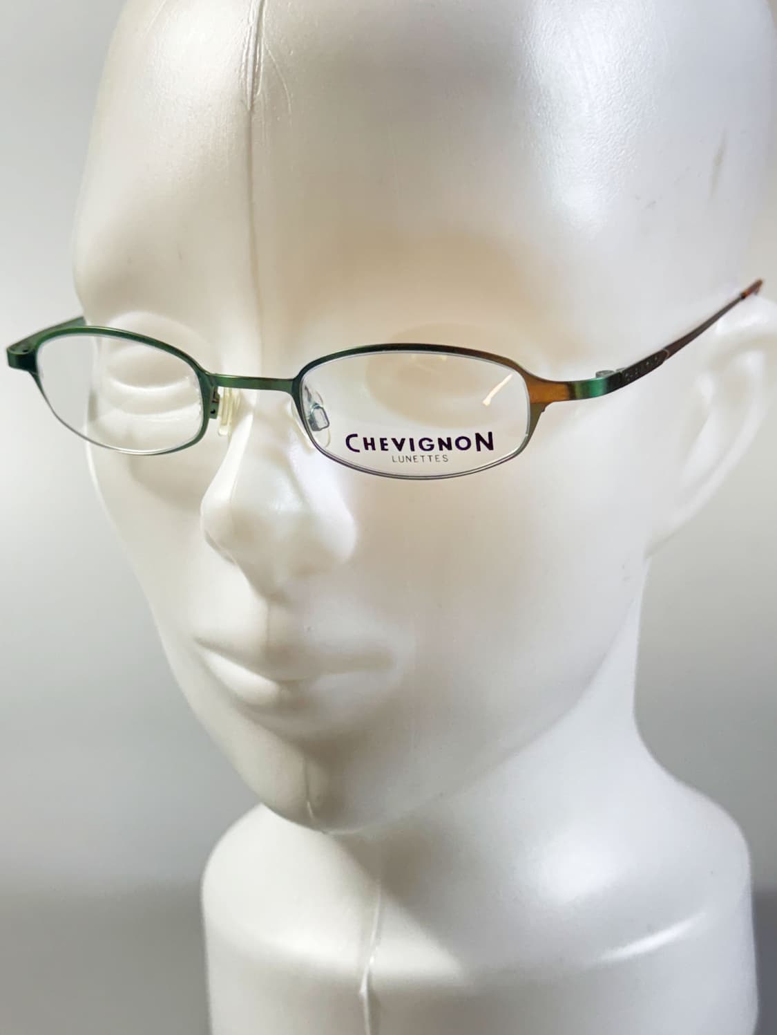 CHEVIGNON LUNETTES 그린 메탈 스퀘어 빈티지 안경 상품이미지8