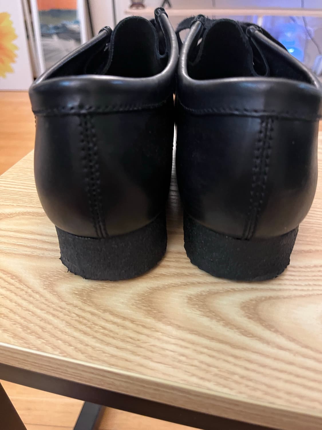 클락스 왈라비 블랙 레더 상품이미지3