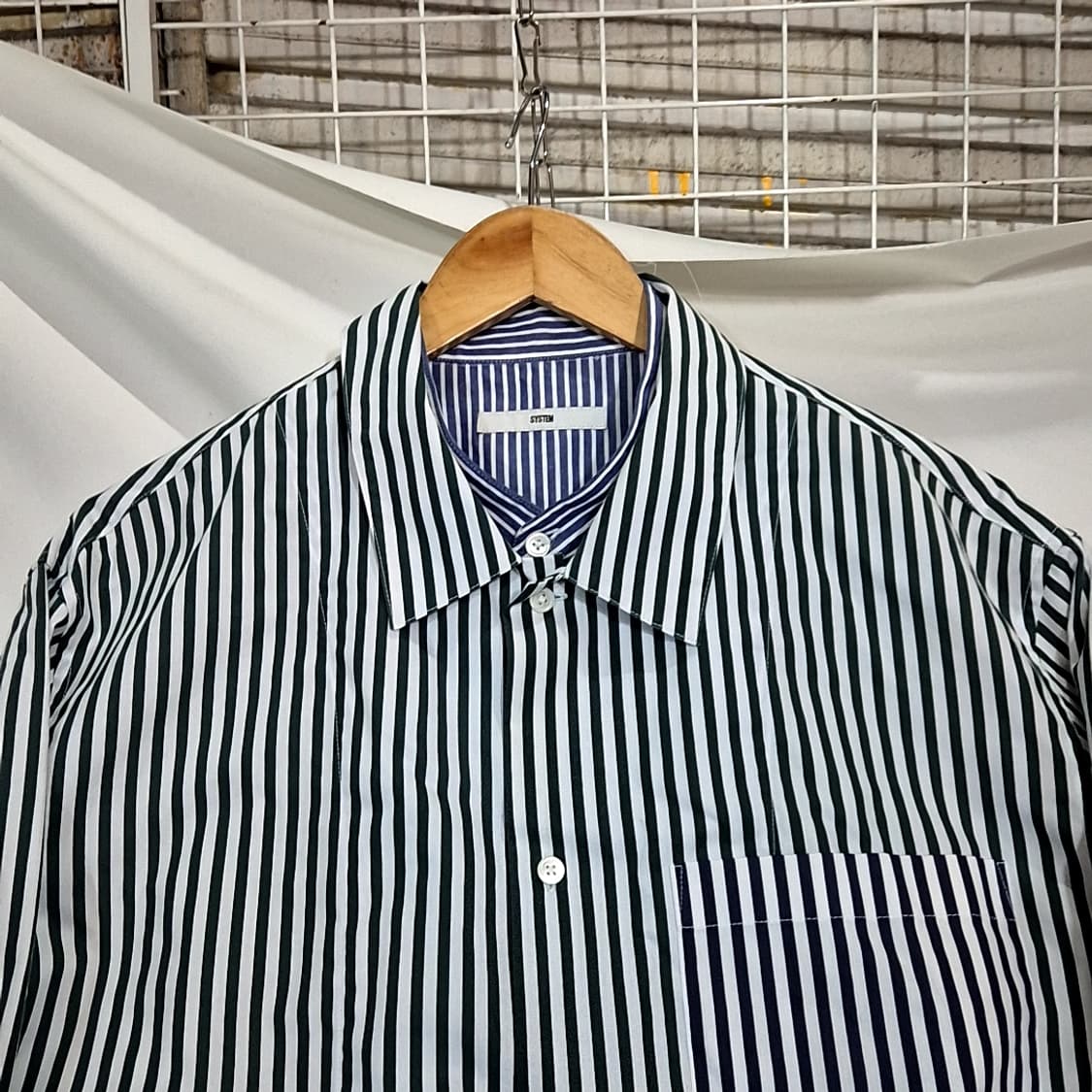System 시스템 레이어드 스트라이프 셔츠 상품이미지2