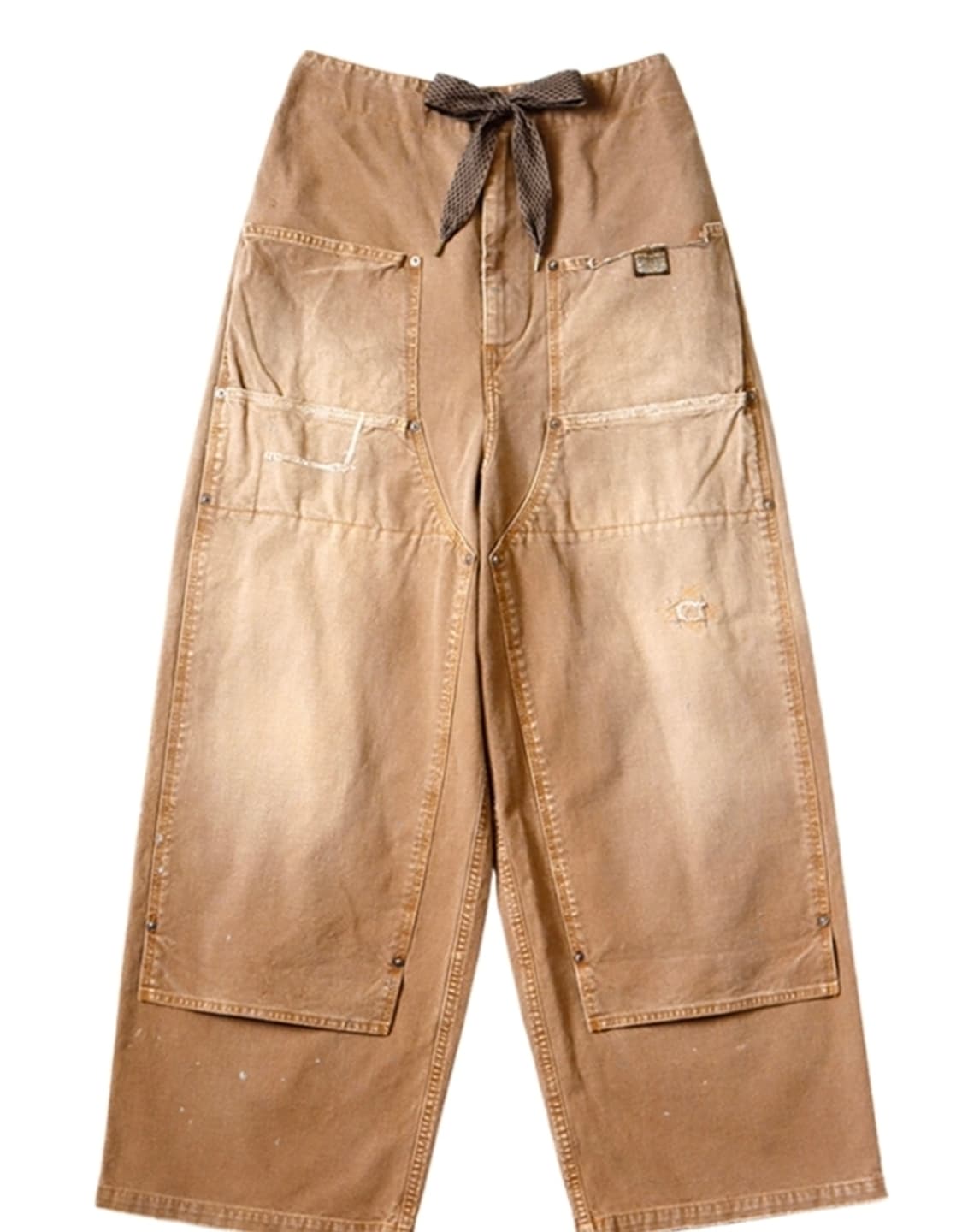 캐피탈 캔버스 W 니 이지 배기 팬츠 파머 리메이크 골드 2사이즈 팔아요 상품이미지1