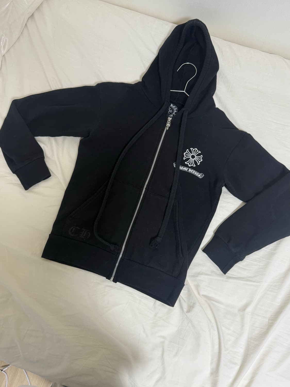 크롬하츠 후드집업 s USA 백 프린팅 후드 블랙 (ch크로스패치) 상품이미지2