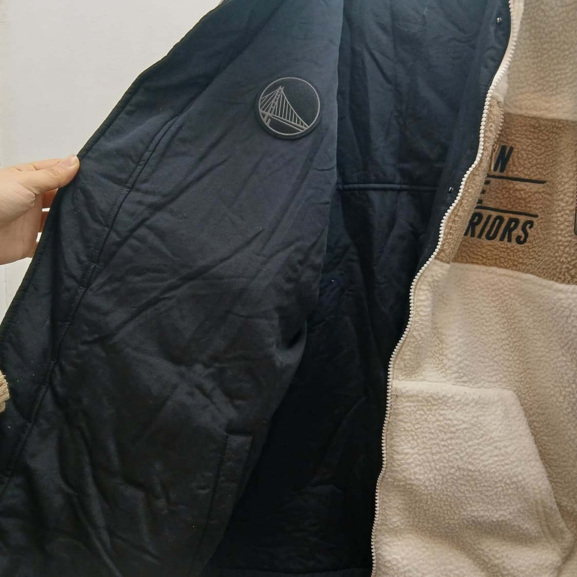 NBA 골든스테이트 플리스 리버시블 후드집업 상품이미지5