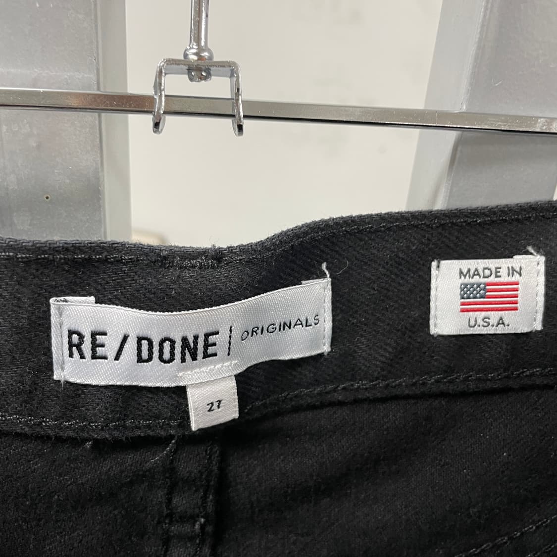 RE/DONE 리던 블랙 데님 팬츠 27(W) 상품이미지7