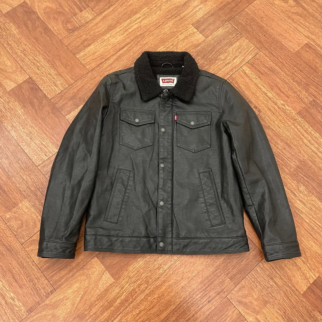 리바이스 비건레더 쉐르파 자켓  상품이미지1