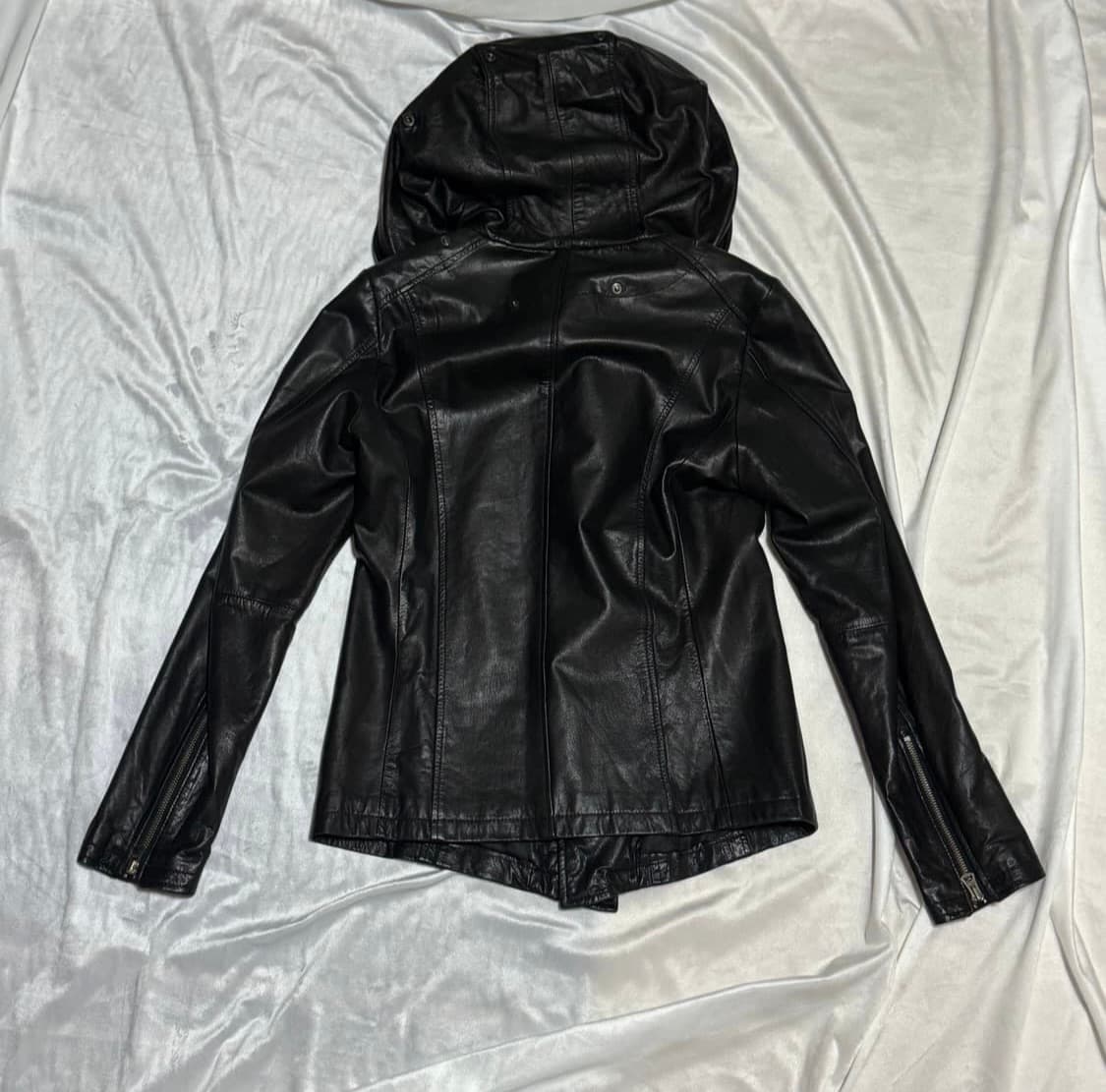 Tornado Mart 하이넥 고트스킨 후드 자켓 상품이미지2