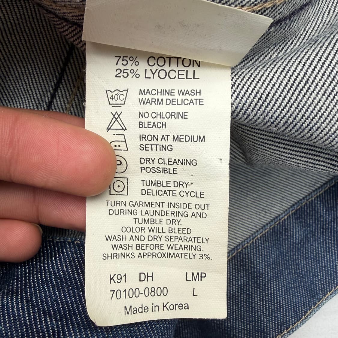 리바이스 엔지니어드 데님 버튼 트러커 자켓 L 상품이미지9