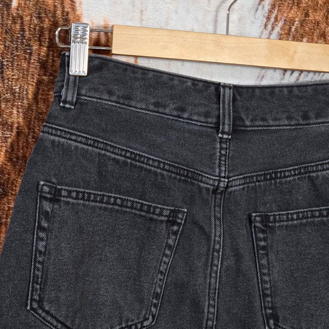 일본 gu 그레이 아일렛 펑크 미니 스커트 상품이미지5