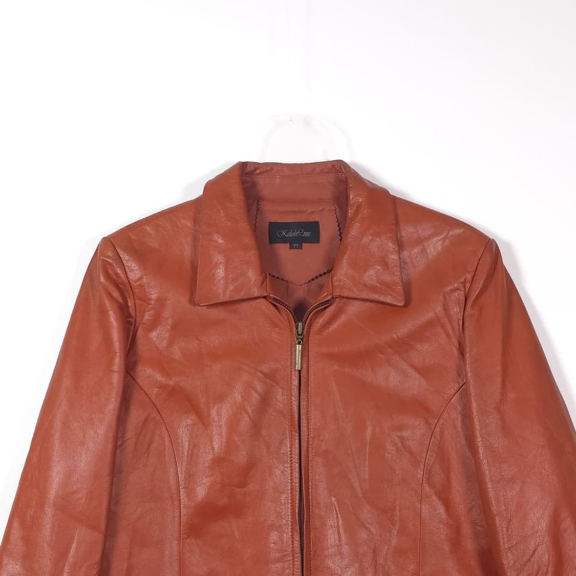 Kelol Line 리얼 소가죽 미니멀 자켓 77 상품이미지3