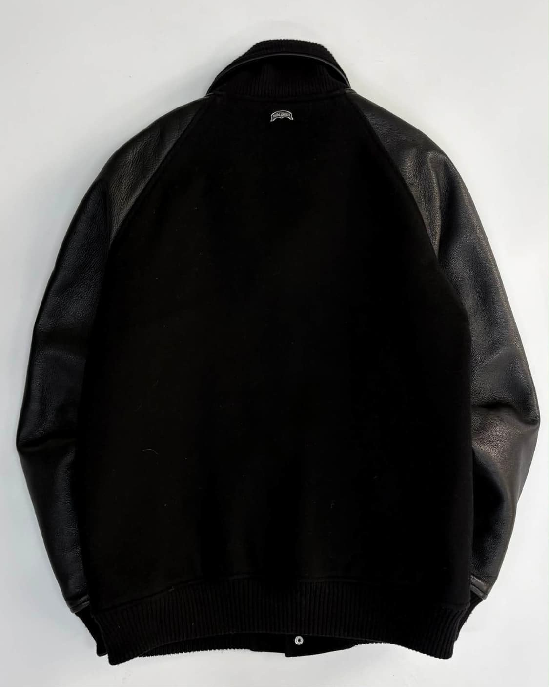 [L] 누드본즈 가죽 바시티 자켓 상품이미지2