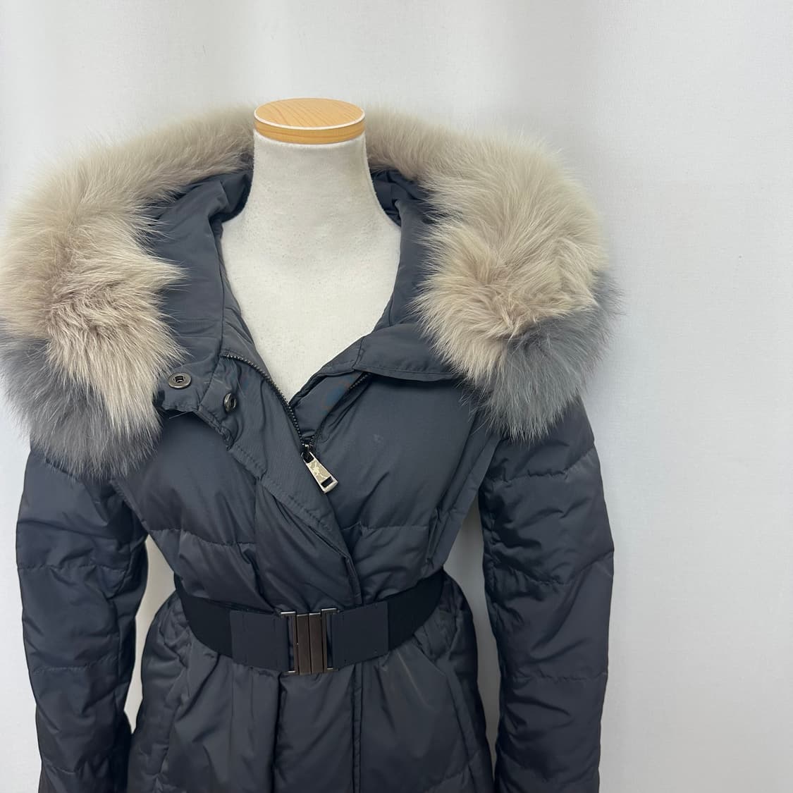 잇미샤 여자 폭스퍼 후드 롱패딩 44-66 상품이미지3