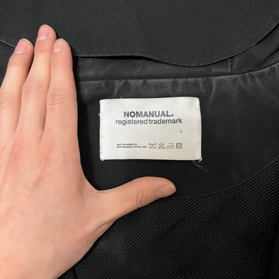 노매뉴얼 로고 윈드브레이커 바람막이 자켓 L  상품이미지4