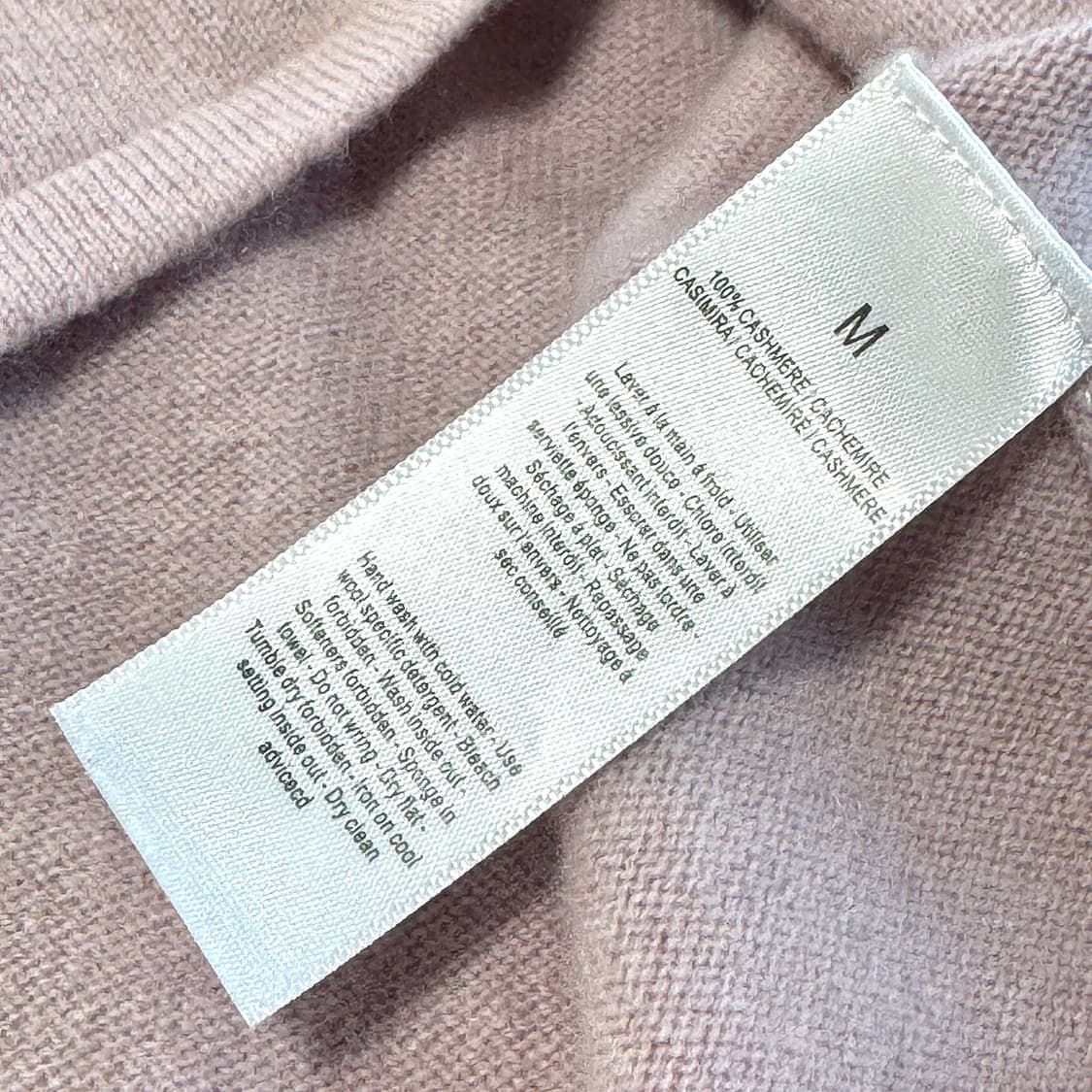 펄 포인트 캐시미어100 칼라 니트 탑 상품이미지2