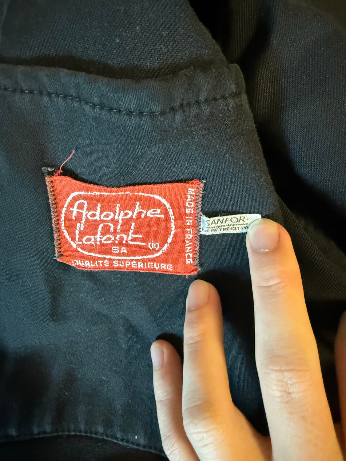 [48] 빈티지 프렌티워크 자켓 블랙 상품이미지3