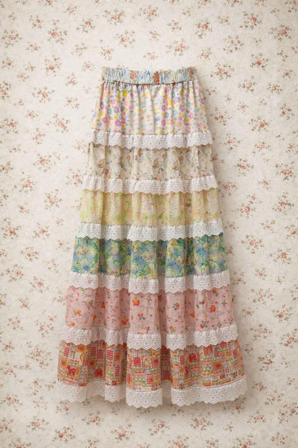 Vintage patchwork skirt 상품이미지1