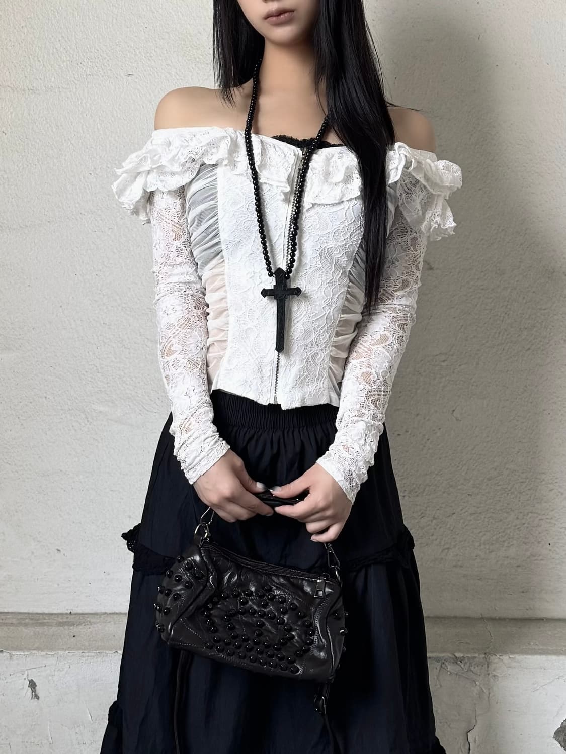 EGOIST back ribbon top 상품이미지2