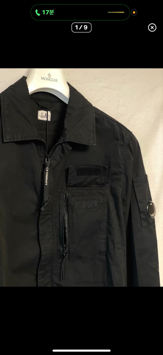 CP컴퍼니 폴드 포켓 렌즈 오버셔츠 자켓(블랙) 상품이미지1