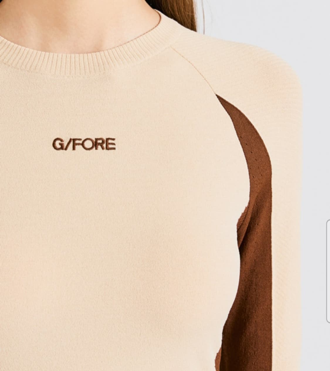 (새상품)지포어 G/FORE 여성골프 배색슬림니트 신상XS 상품이미지9