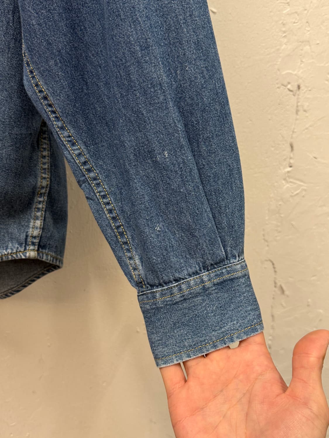 L) 90s Levi’s Orange Tab Denim Work Shir 상품이미지9