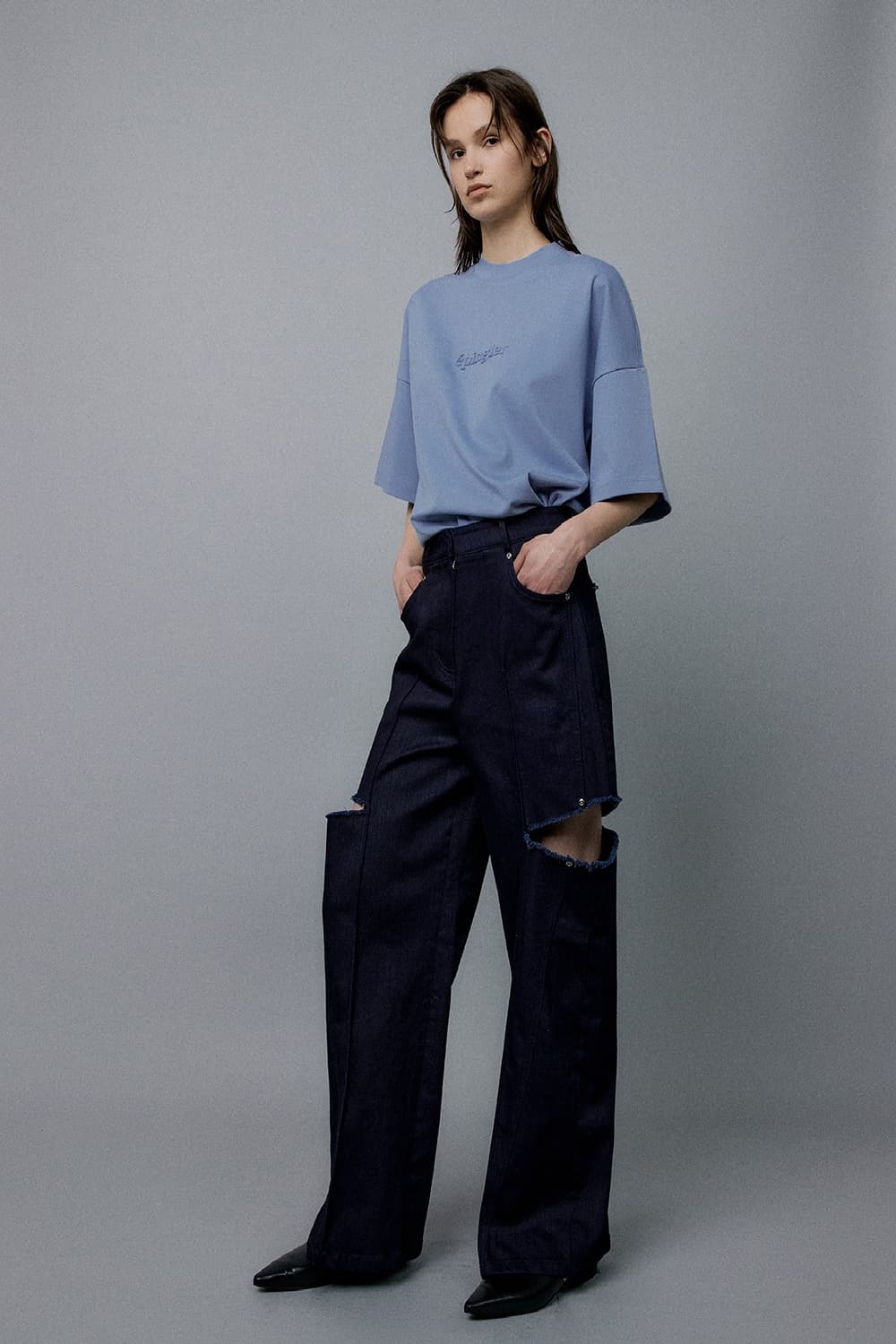 에핑글러 Side Cut Out Jean - Jin Blue 상품이미지2