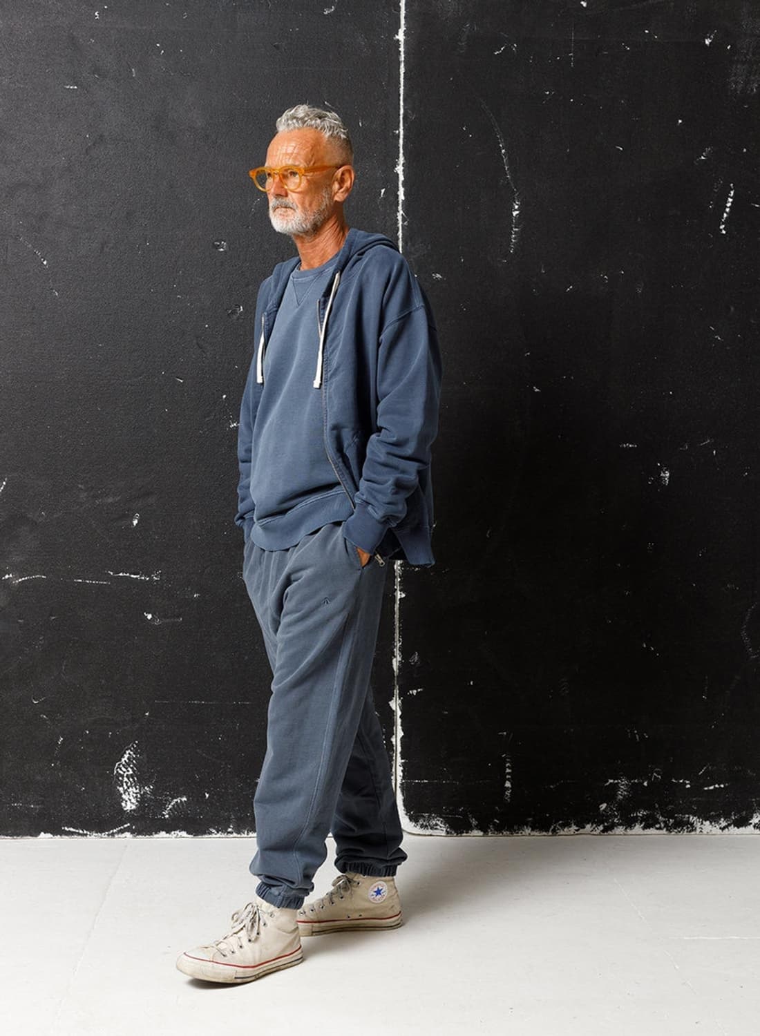 나이젤카본 후드 집업 네이비 S사이즈 상품이미지2