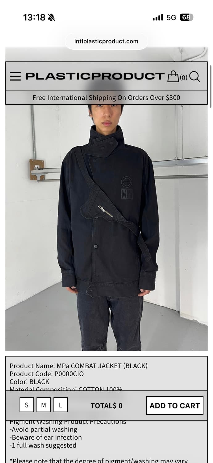 MPa COMBAT JACKET (BLACK) (M) 상품이미지1