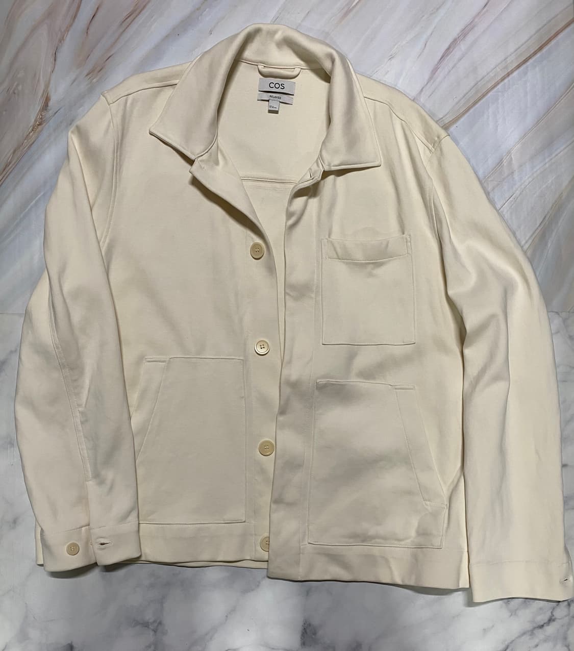 COS 코스 셔츠 자켓 티셔츠 아이보리 XL 상품이미지3