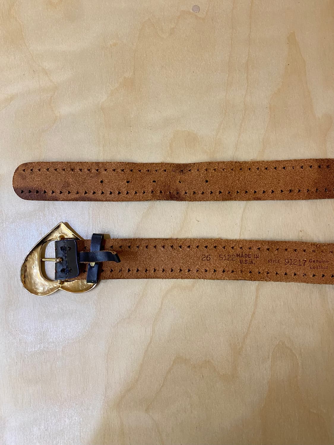 VTG heart buckle belt 빈티지 하트 버클 벨트 상품이미지5
