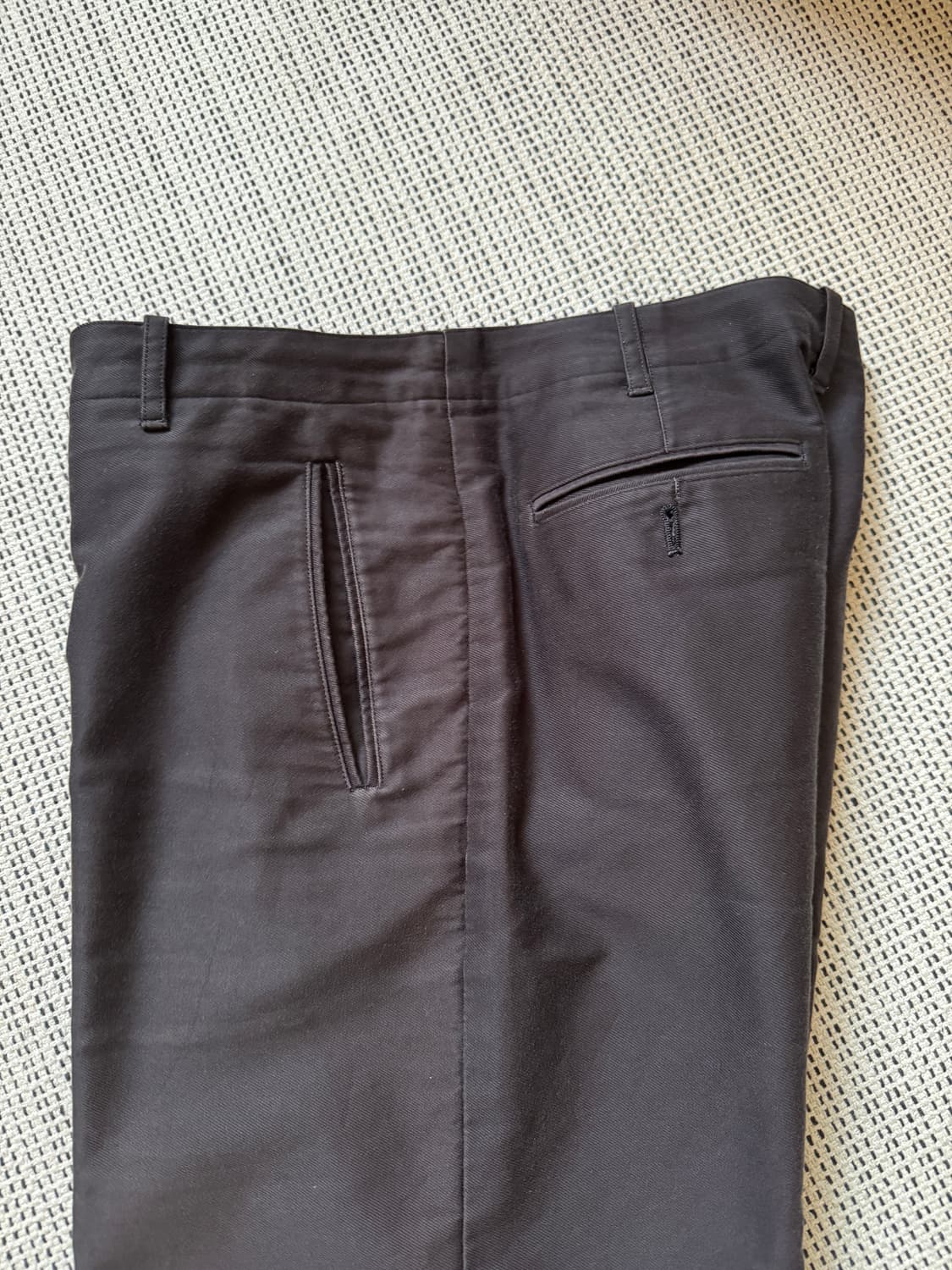 올드 마가렛호웰 블랙 몰스킨 팬츠 상품이미지5