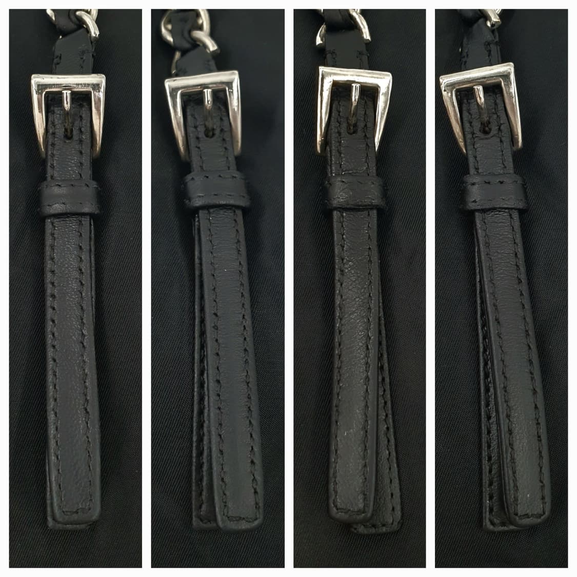 프라다 삼각로고 은장 체인 블랙 숄더백 상품이미지6