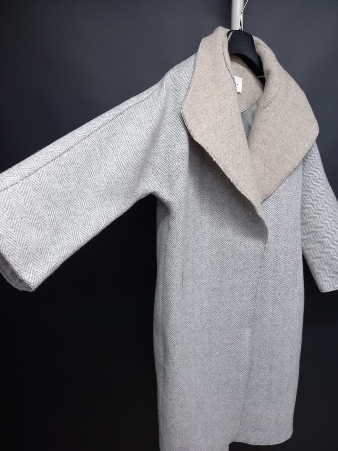 미샤 MICHAA 추동 캐시미어블랜 롱 코트 55.44 상품이미지5