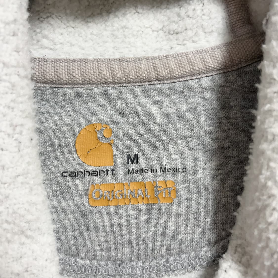 [정품] 칼하트 그레이 오리지널핏 기모 후드티 [ M ] 상품이미지4