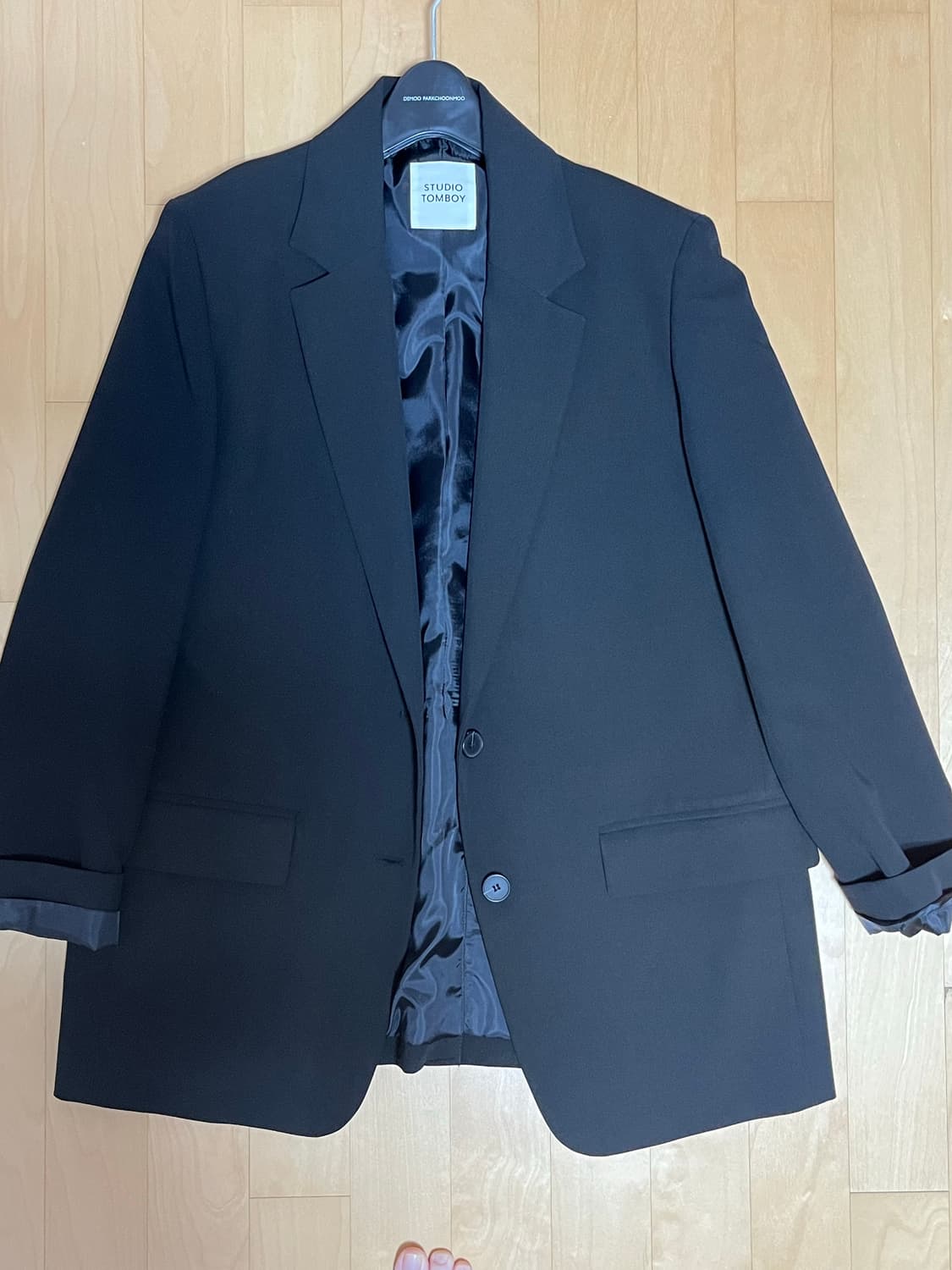 스튜디오 톰보이 블랙 자켓 상품이미지1