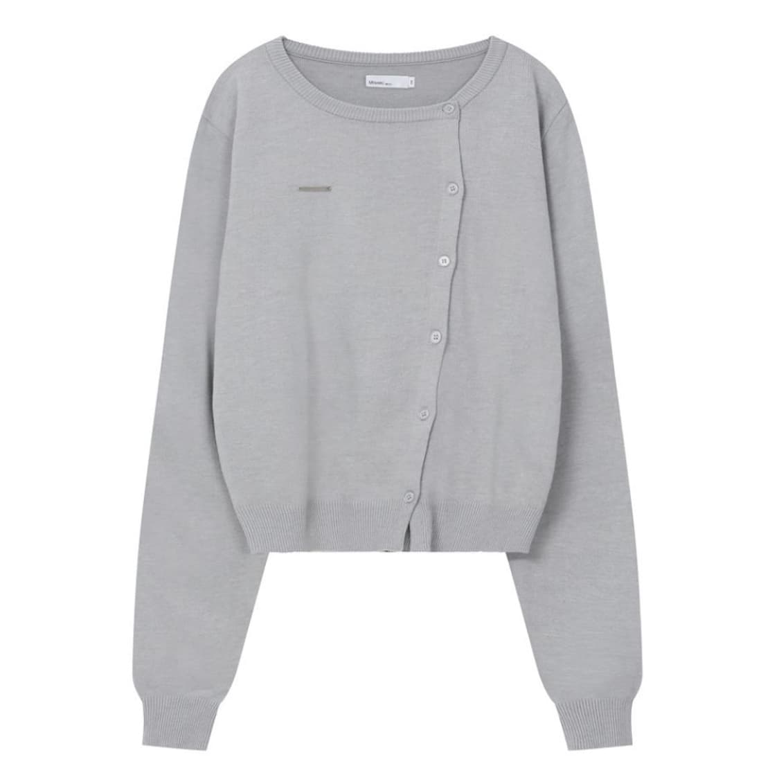 미세키서울 언발란스 니트 가디건 그레이 상품이미지4