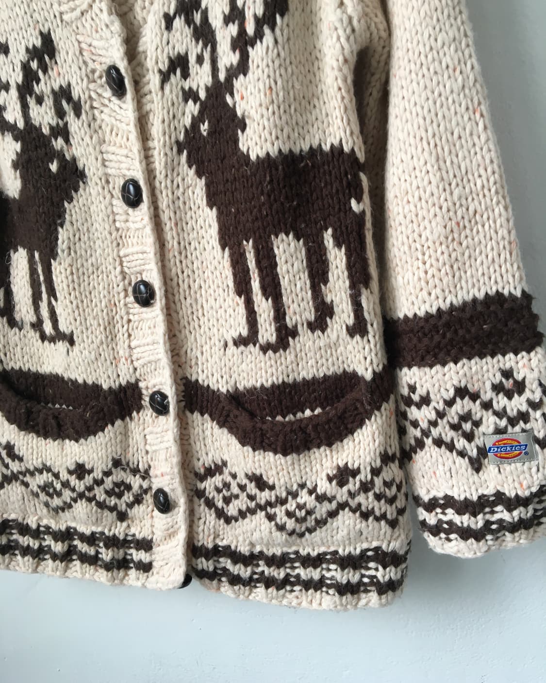Dickies Nordic pattern knit cardigan 상품이미지4
