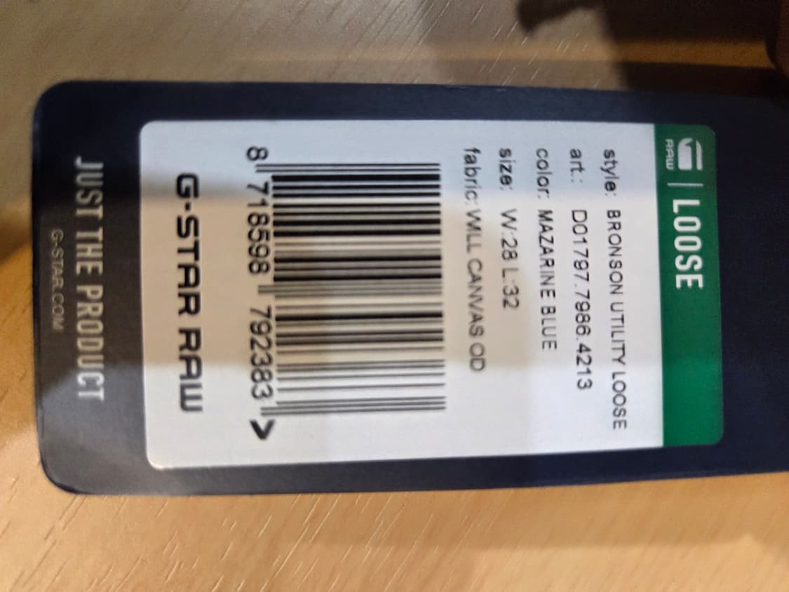 G-Star RAW 네이비 면바지(W28/L32)남여공용 상품이미지8