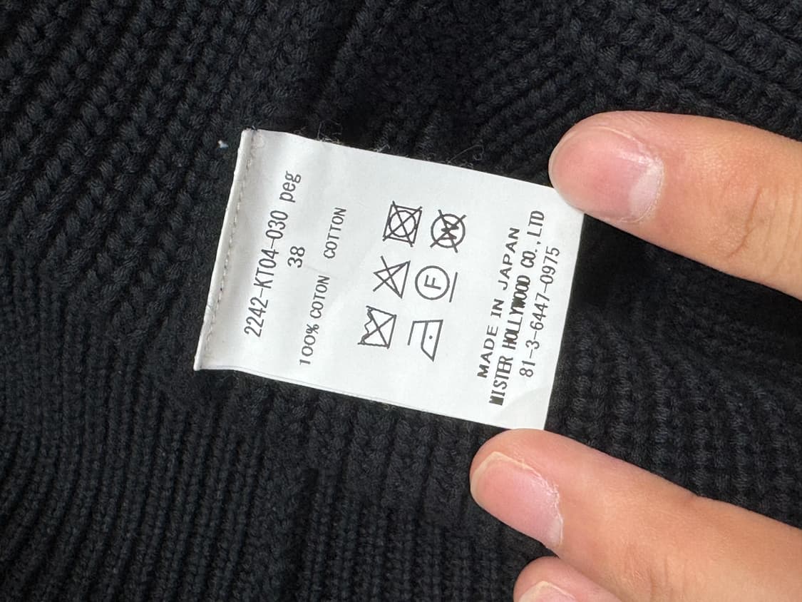 N.HOOLYWOOD CREWNECK KNIT BLACK 상품이미지8